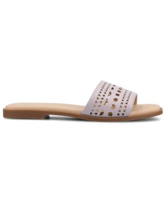 Women's Brodie Perforated Slide Flat Sandals