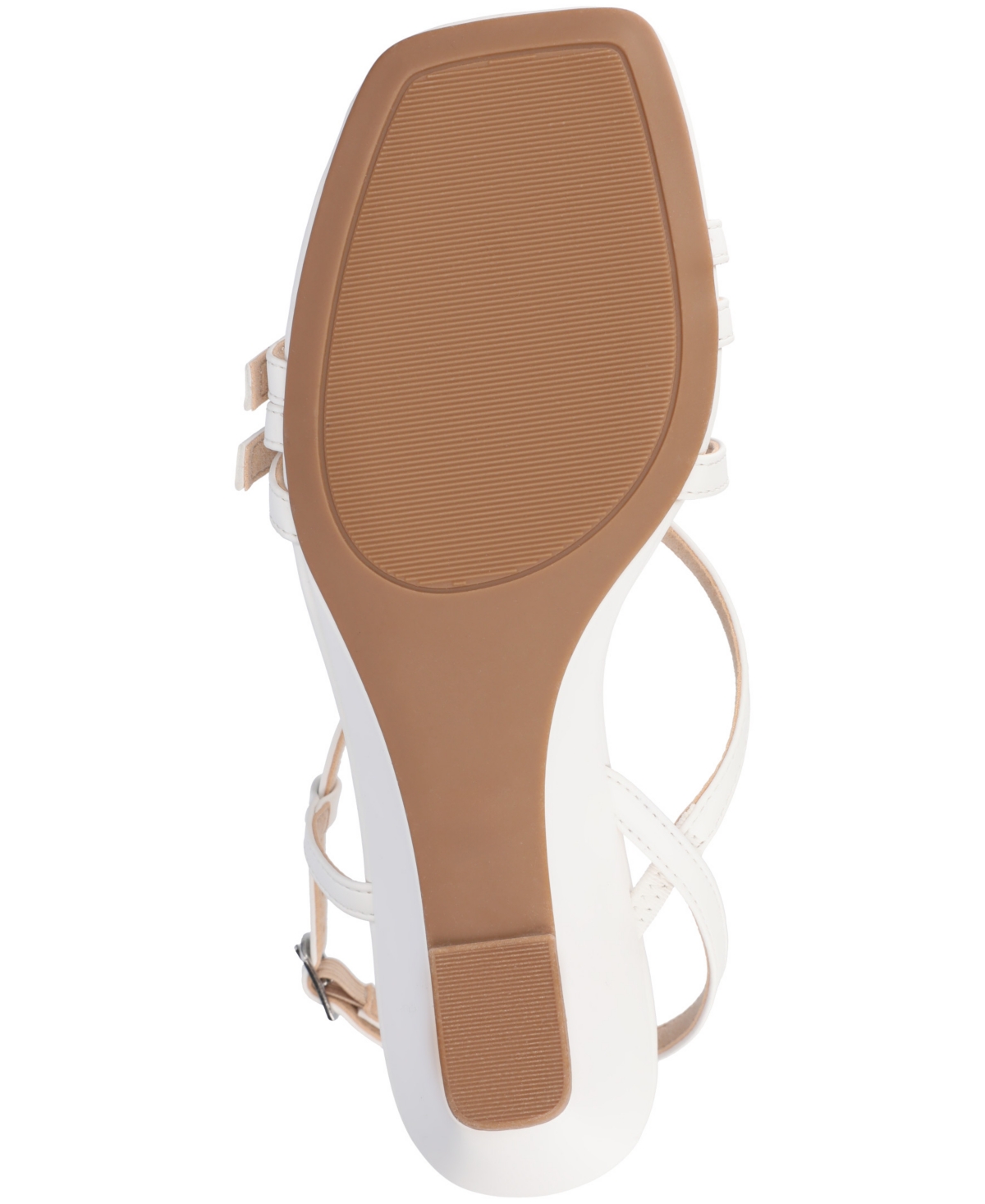 Shop Journee Collection Women's Clinne Strappy Wedge Sandals In White
