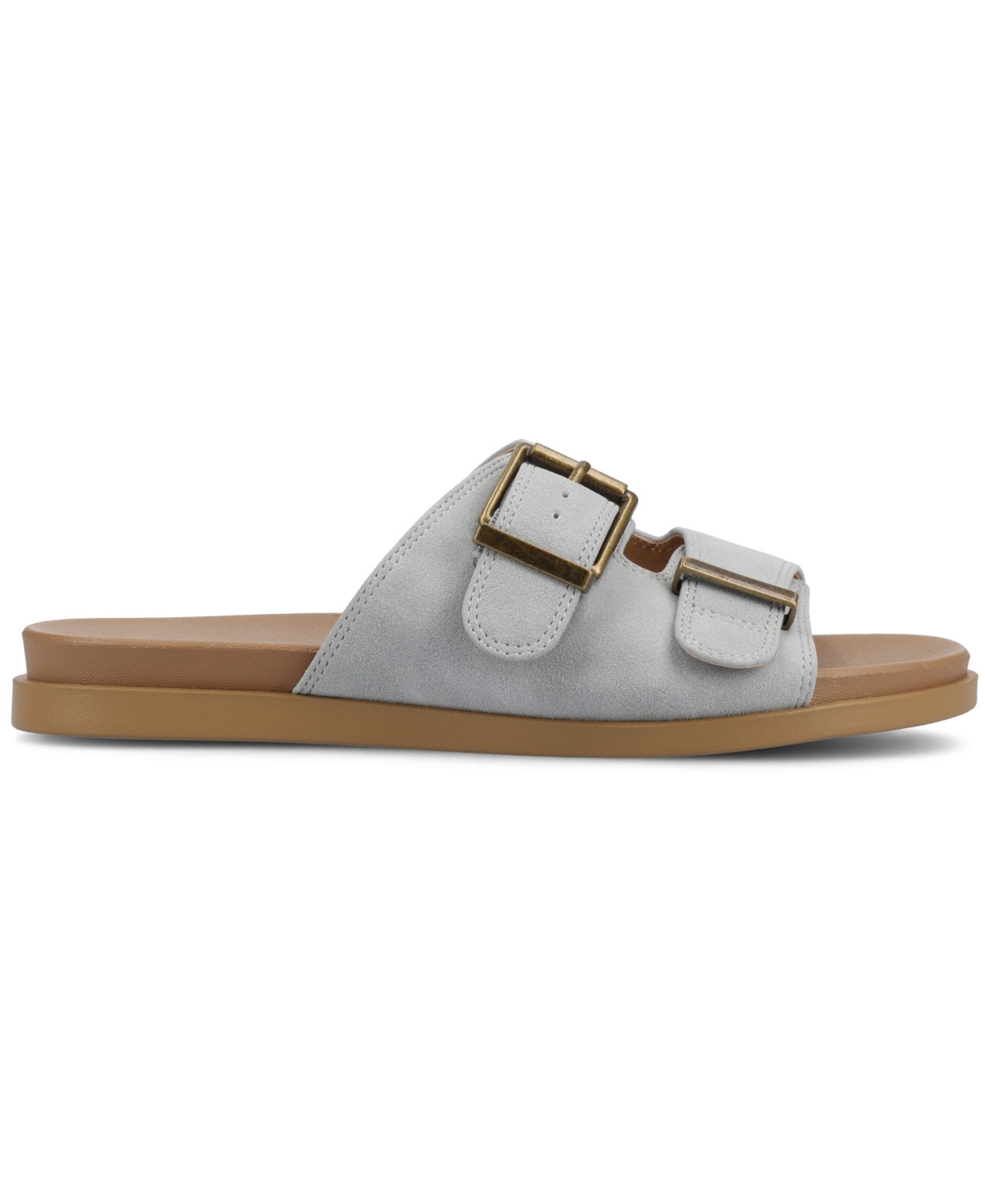 Journee Collection Cosette Buckle Slide Sandal In Blue