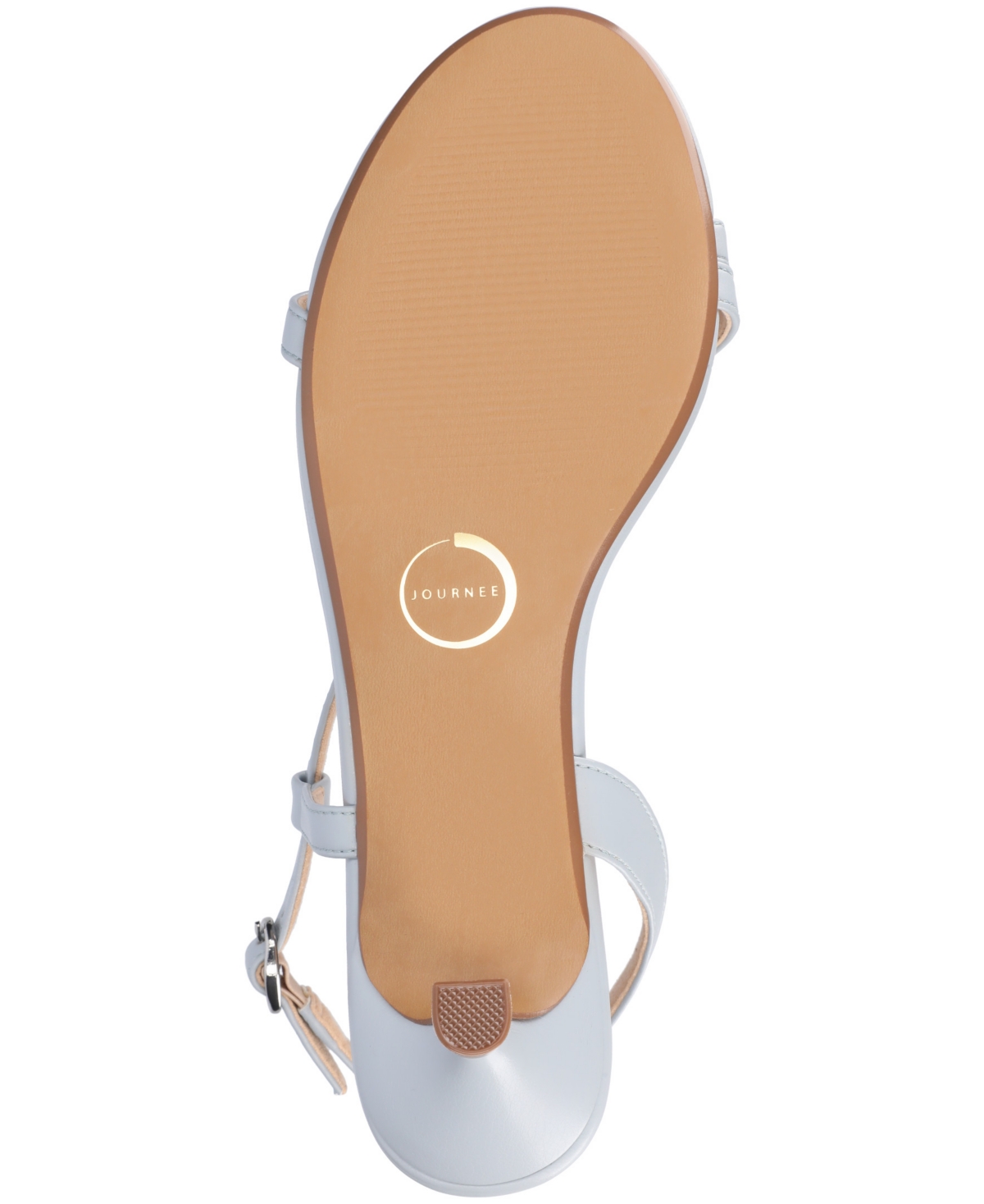 Journee Collection Jemry Kitten Heel Sandal In Blue