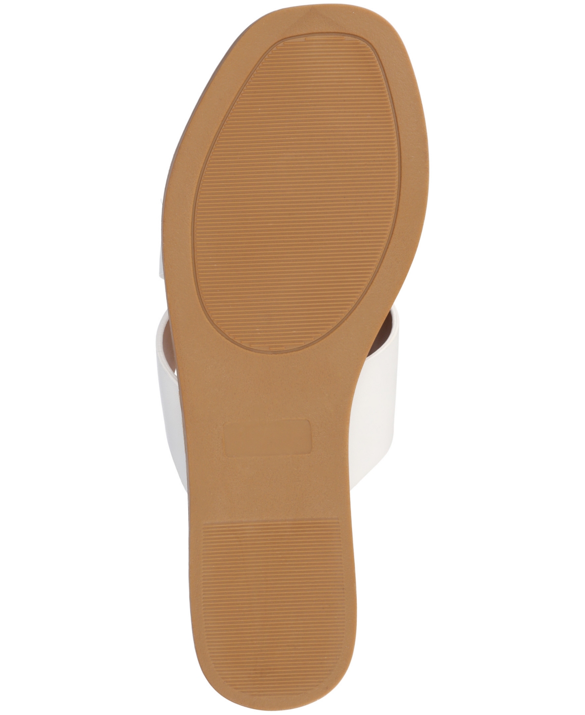 Shop Journee Collection Women's Prizzie Toe Ring Strappy Flat Sandals In Bone