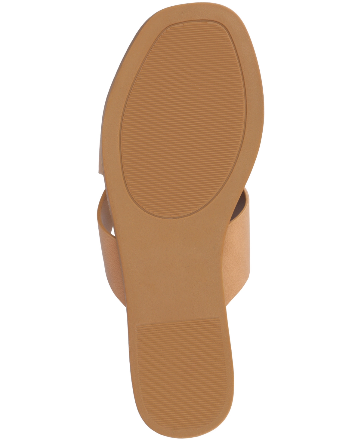 Shop Journee Collection Women's Prizzie Toe Ring Strappy Flat Sandals In Tan