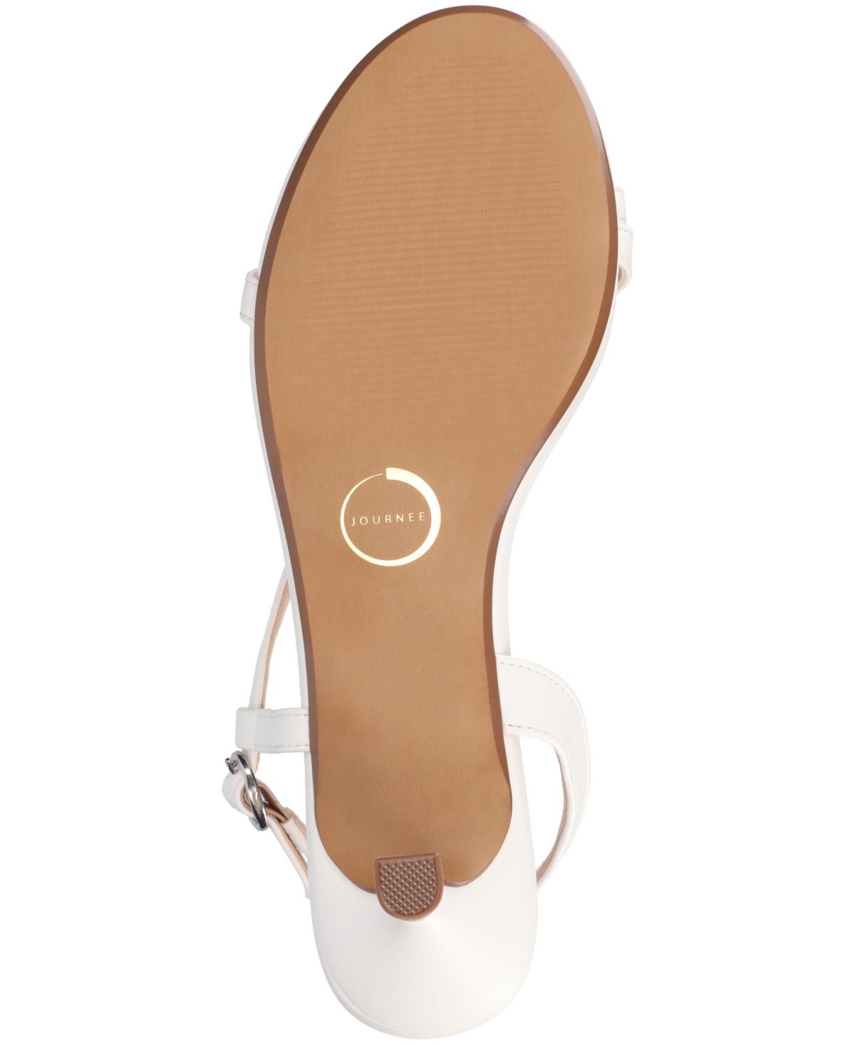 Journee Collection Jemry Kitten Heel Sandal In White