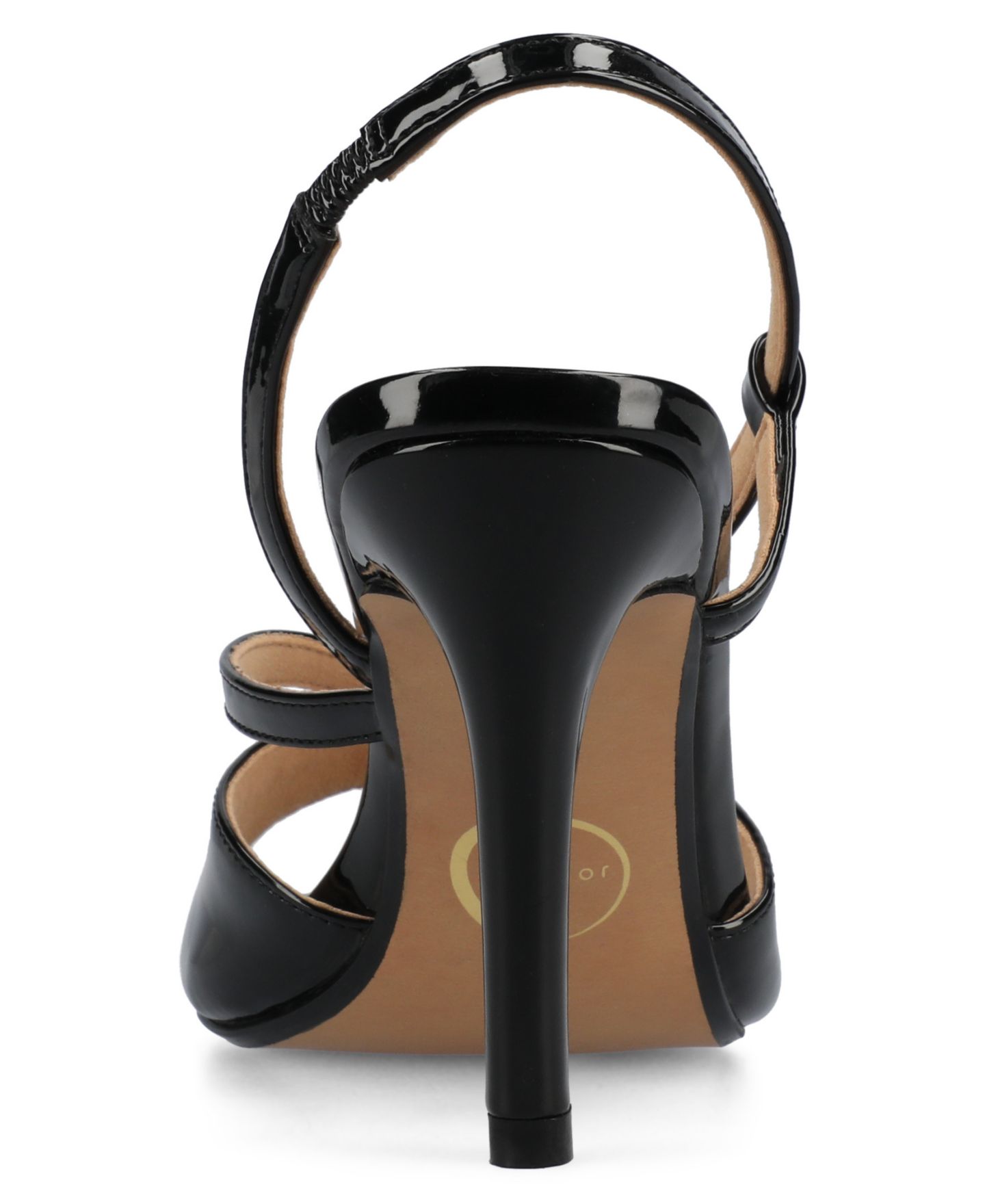 Женские сандалии Journee Collection Varra Crossover Strap Dress Sandals, цвет: Чёрный лаковый — фото 4