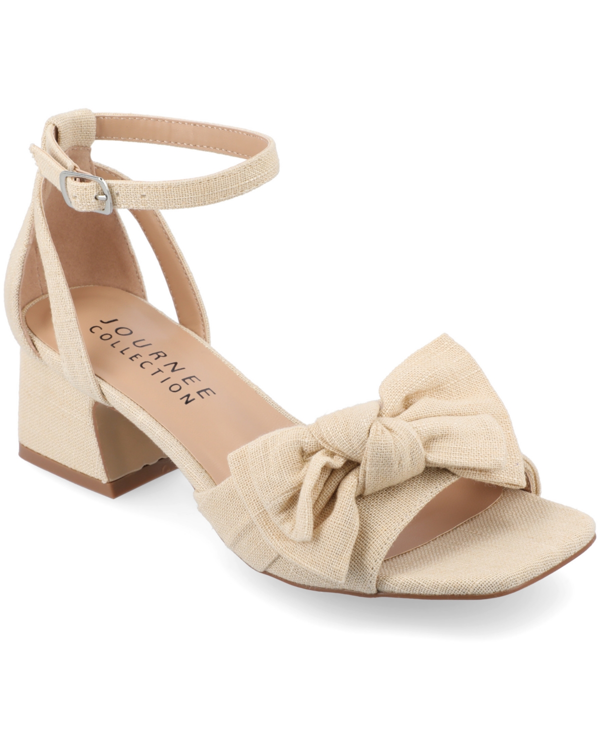 JOURNEE COLLECTION WOMEN'S ZEVI BLOCK HEEL DRESS SANDALS 