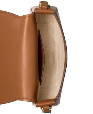 Lydia Small Monogram Flap Messenger