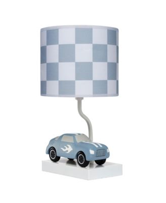 Little Racer Hand Painted Car/Transportation Lamp w/ Shade and Bulb