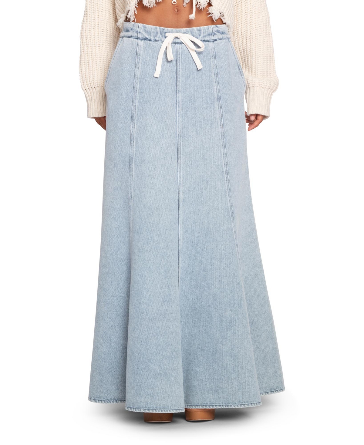 Women's Bold Love Maxi Skirt - Stonewash