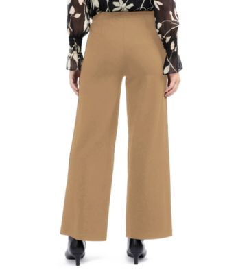 Women's Wide Leg Pant with Button Detail