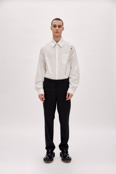 Мужские брюки PCFG Striped Cotton-Blend Stretch Slim-Fit, цвет: Чёрный