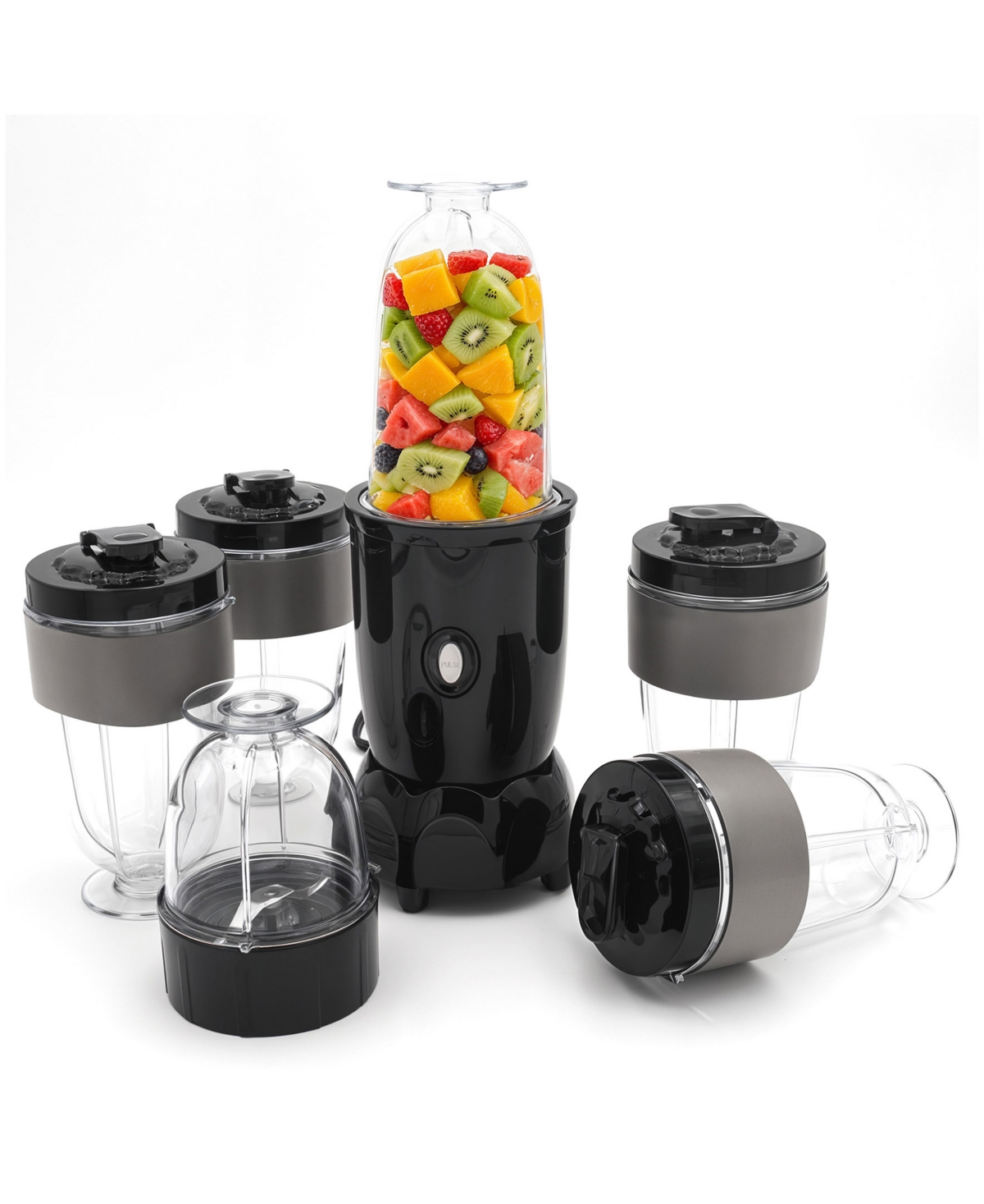 Elite Cuisine 17 Piece Personal Drink Blender In Black