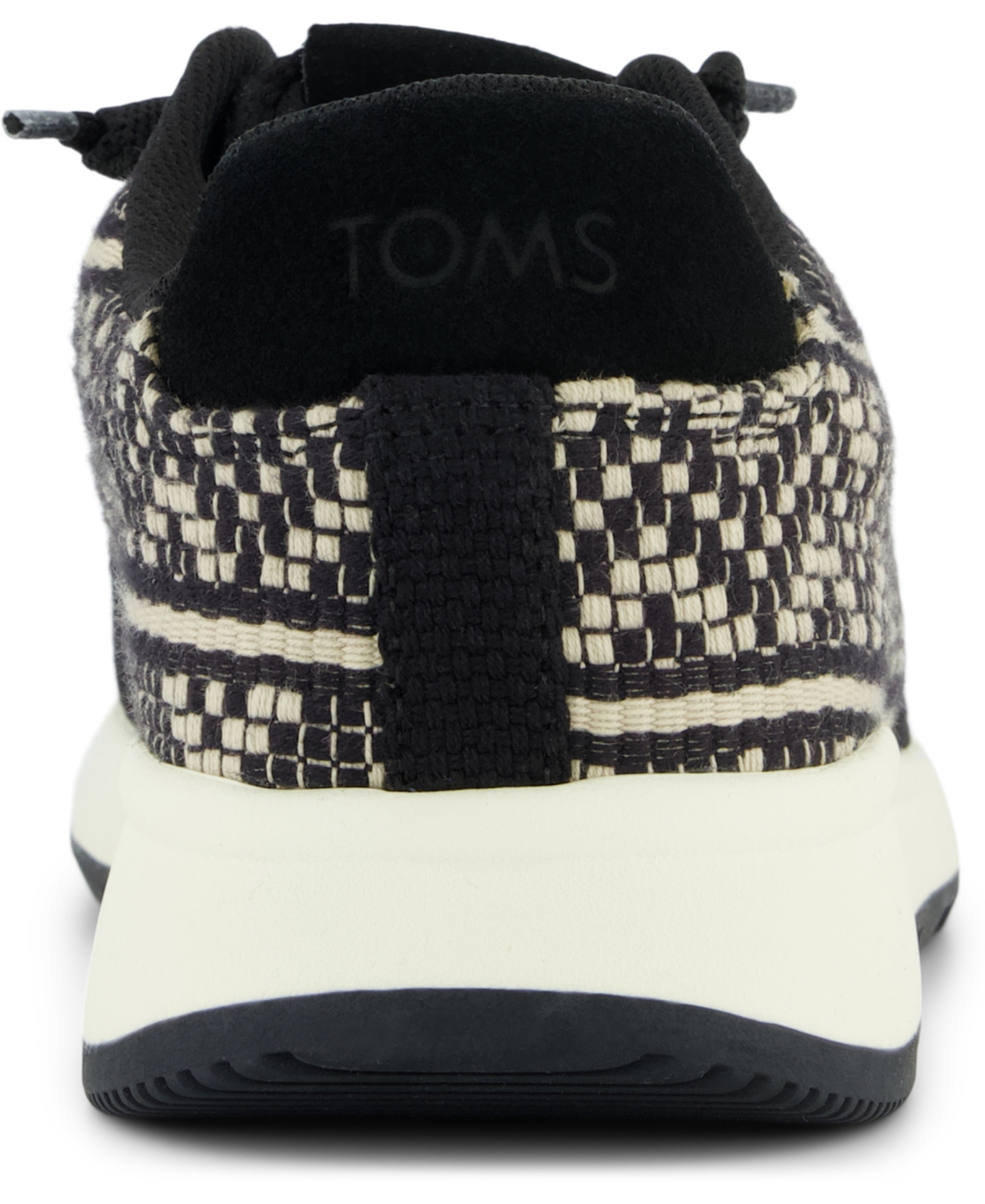 Toms Women's Trvl Lite Cabrillo Lace-up Sneakers In Black Beachside Woven,diamond Global Wo