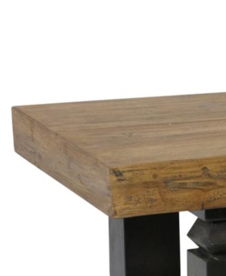 48" Transitional Stone Coffee Table