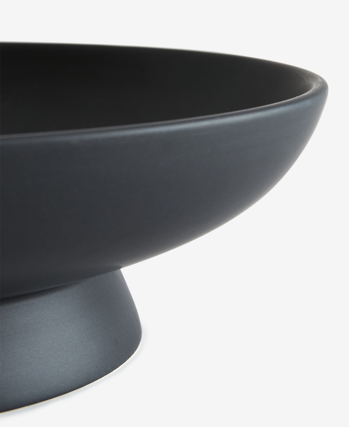 The Cellar Matte Black Low Bowl, Exclusively At Macy's In Black