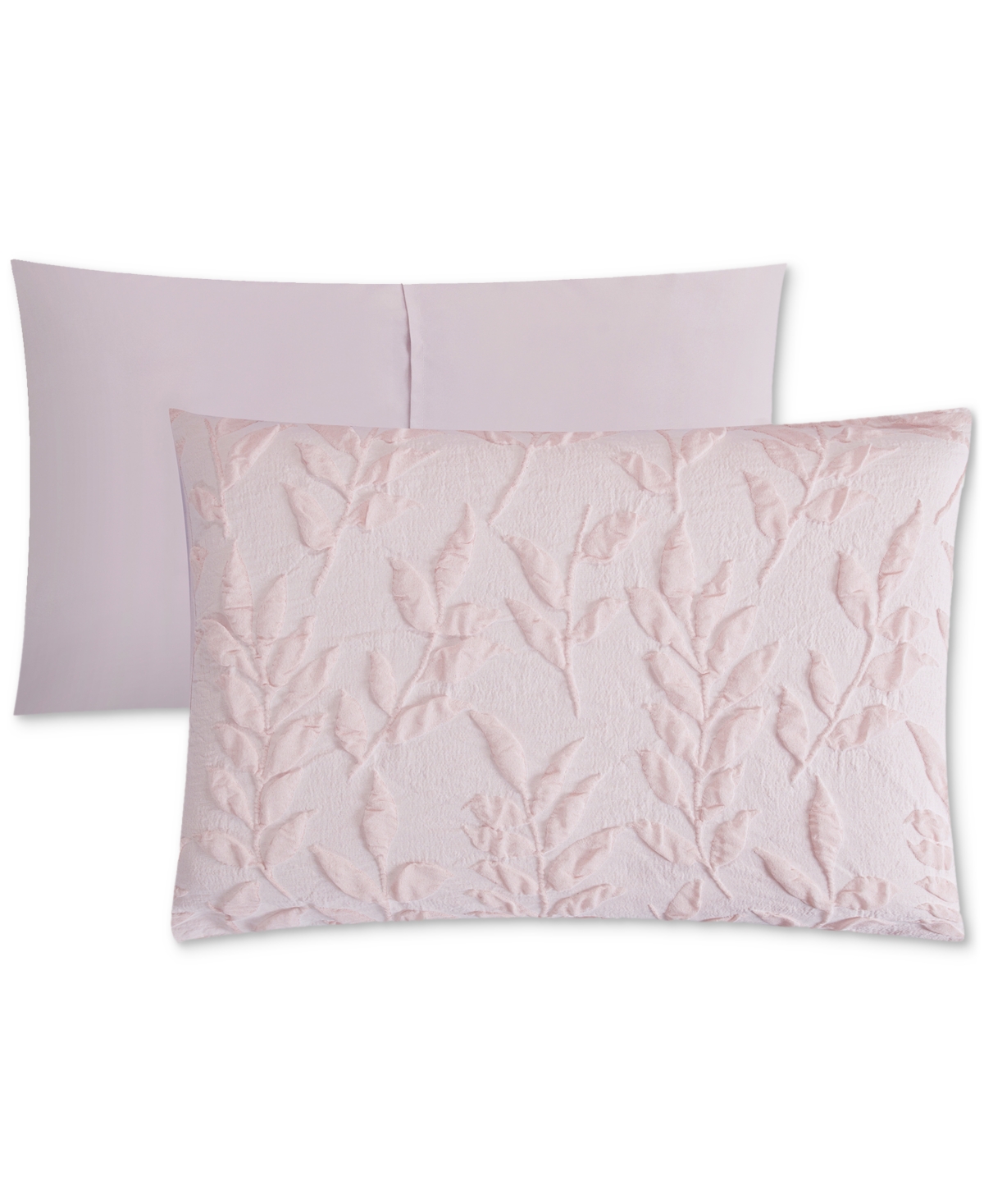 Rachel Roy Jacquard Puckered Botanical 3-pc. Comforter Set, Twin In Blush