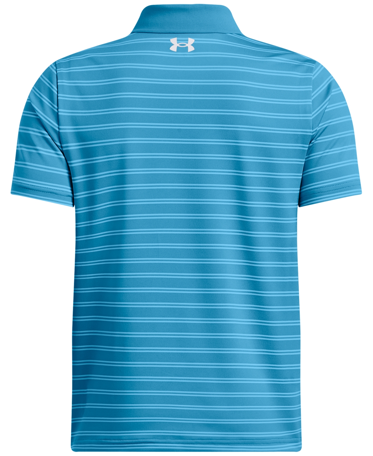 Under Armour Big Boys Performance Stripe Polo Shirt In Ether