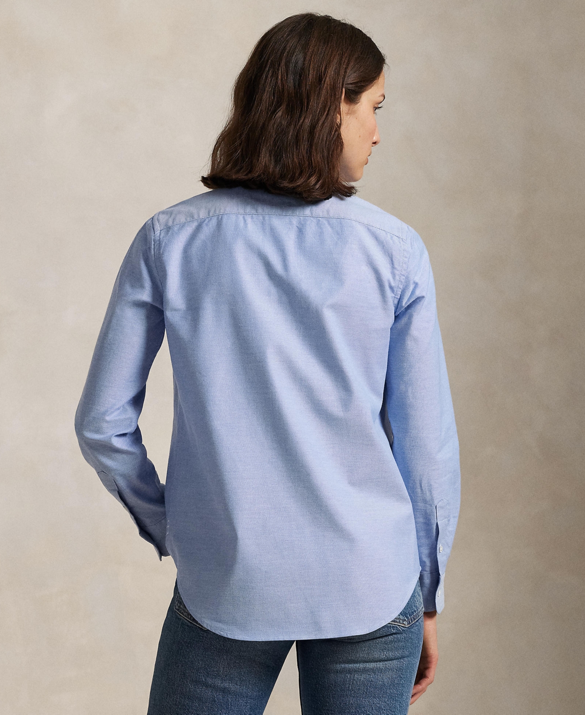 Polo Ralph Lauren Women's Stretch Slim Fit Oxford Shirt In Blue