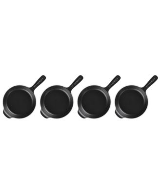 Enameled Cast Iron Mini Skillets, Set of 4