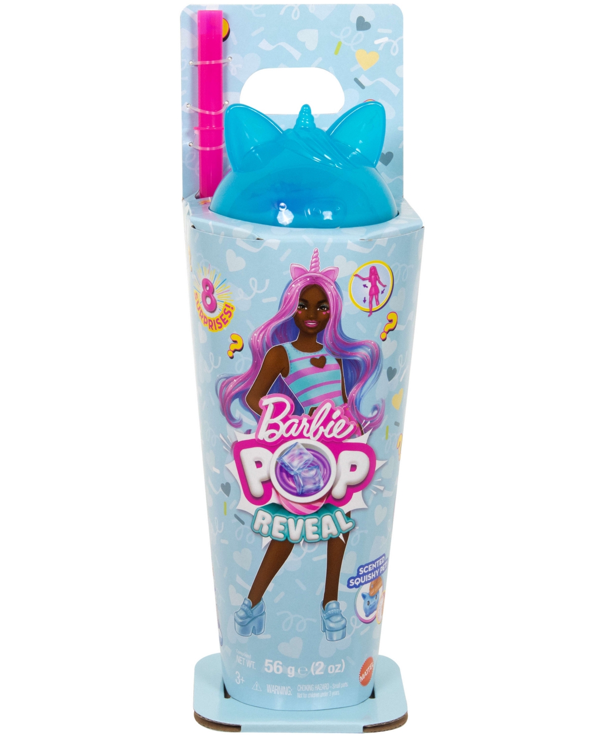 Barbie Pop Reveal Shakes Series Doll & Accessories Set, Scented Sweet Unicorn Fashion Doll In Multi-color
