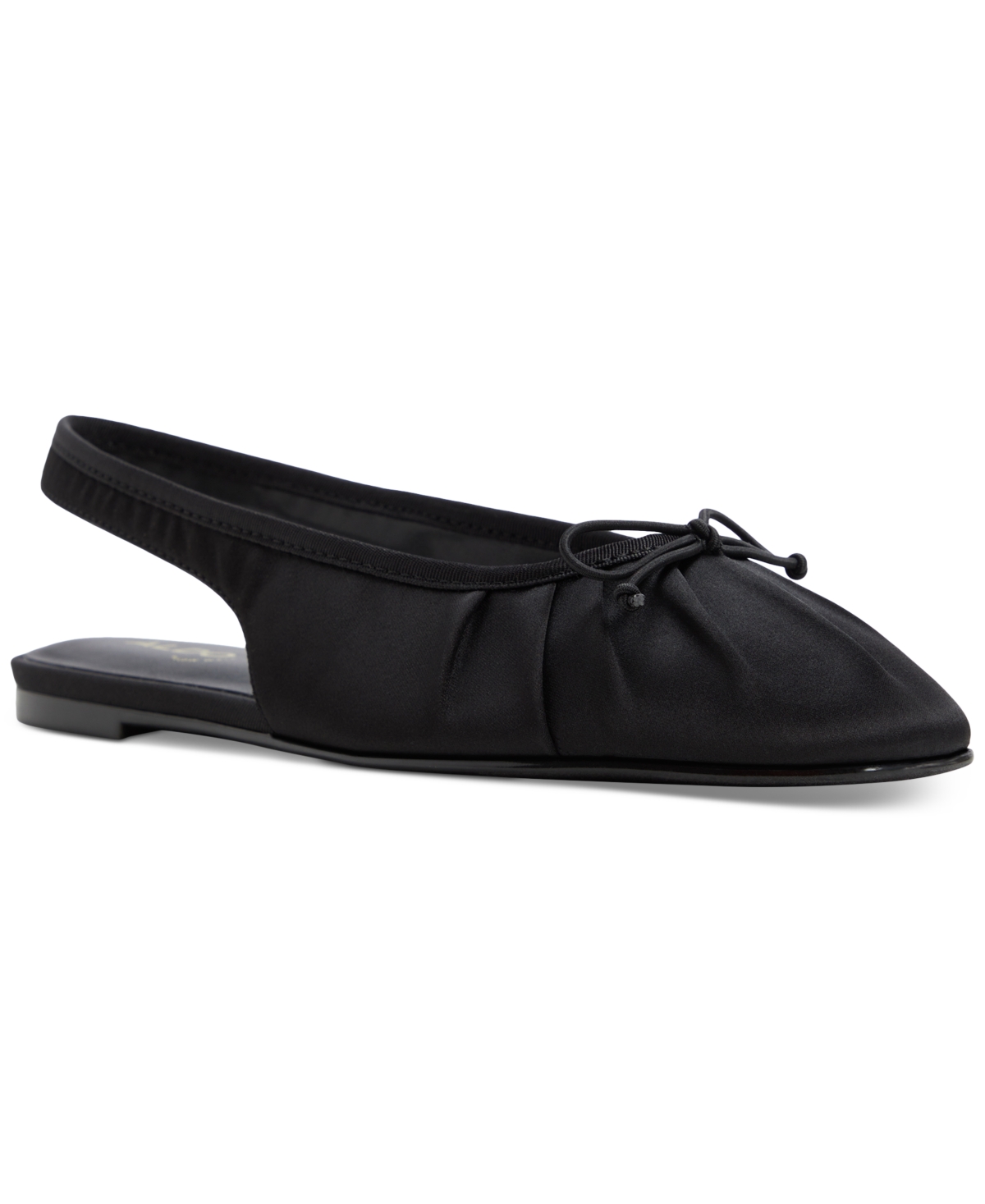 Shop Aldo Women's Arlet Slingback Flats In Black Satin