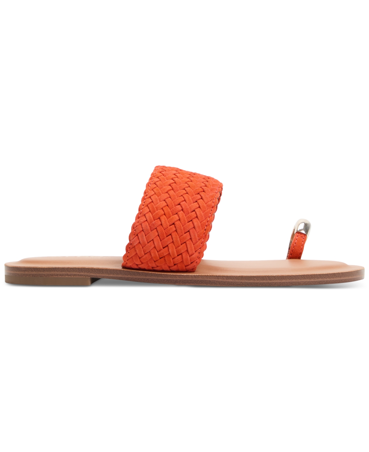 Shop Aldo Women's Beachwalk Toe Loop Flat Sandals In Red Suede