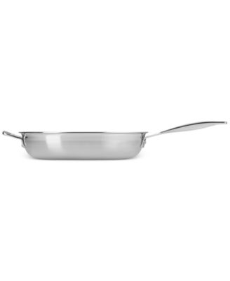 Classic Stainless Steel Round Frying Pan, 12"