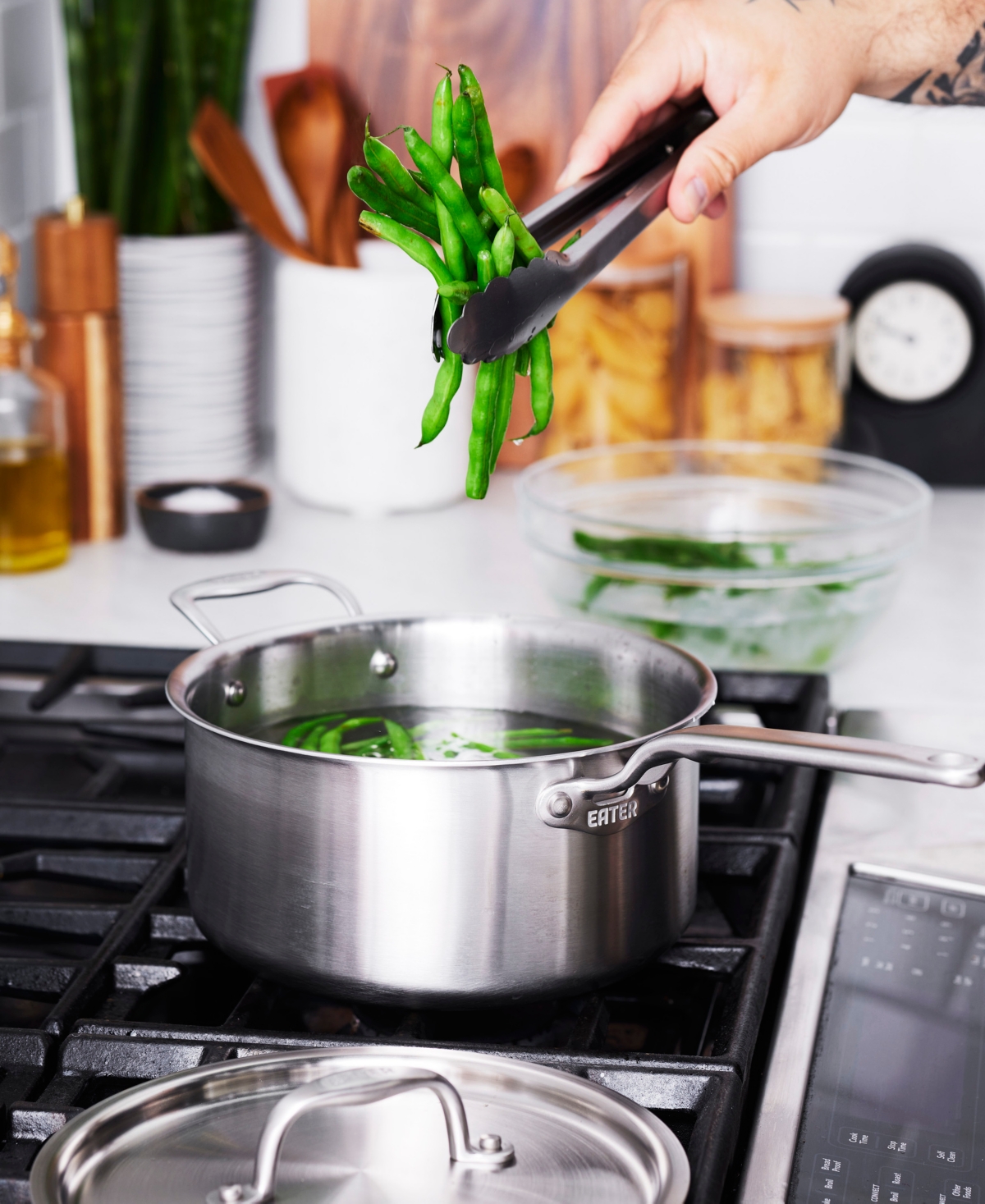 Heritage Steel X Eater 5-ply Stainless Steel 4-qt. Saucepan With Lid In Silver