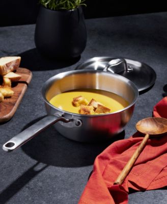 X Eater 5-Ply Stainless Steel 2-Qt. Saucier with Lid