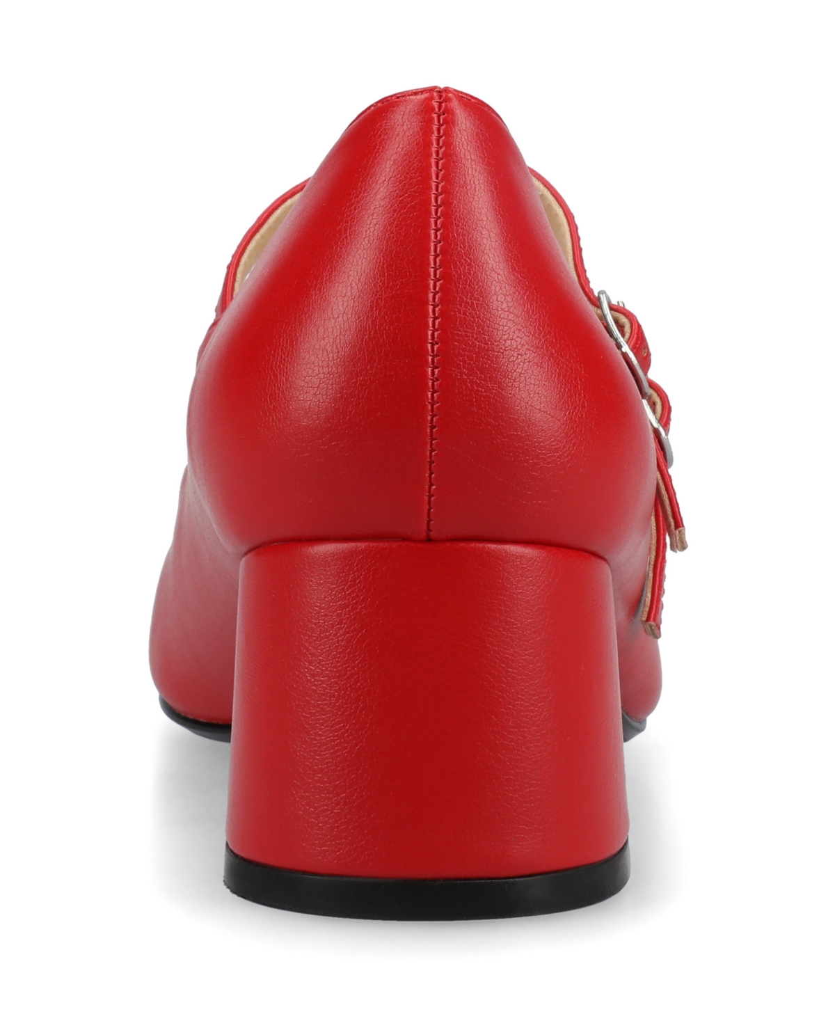 Shop Journee Collection Women's Nally Double Strap Mary Jane Pumps In Red