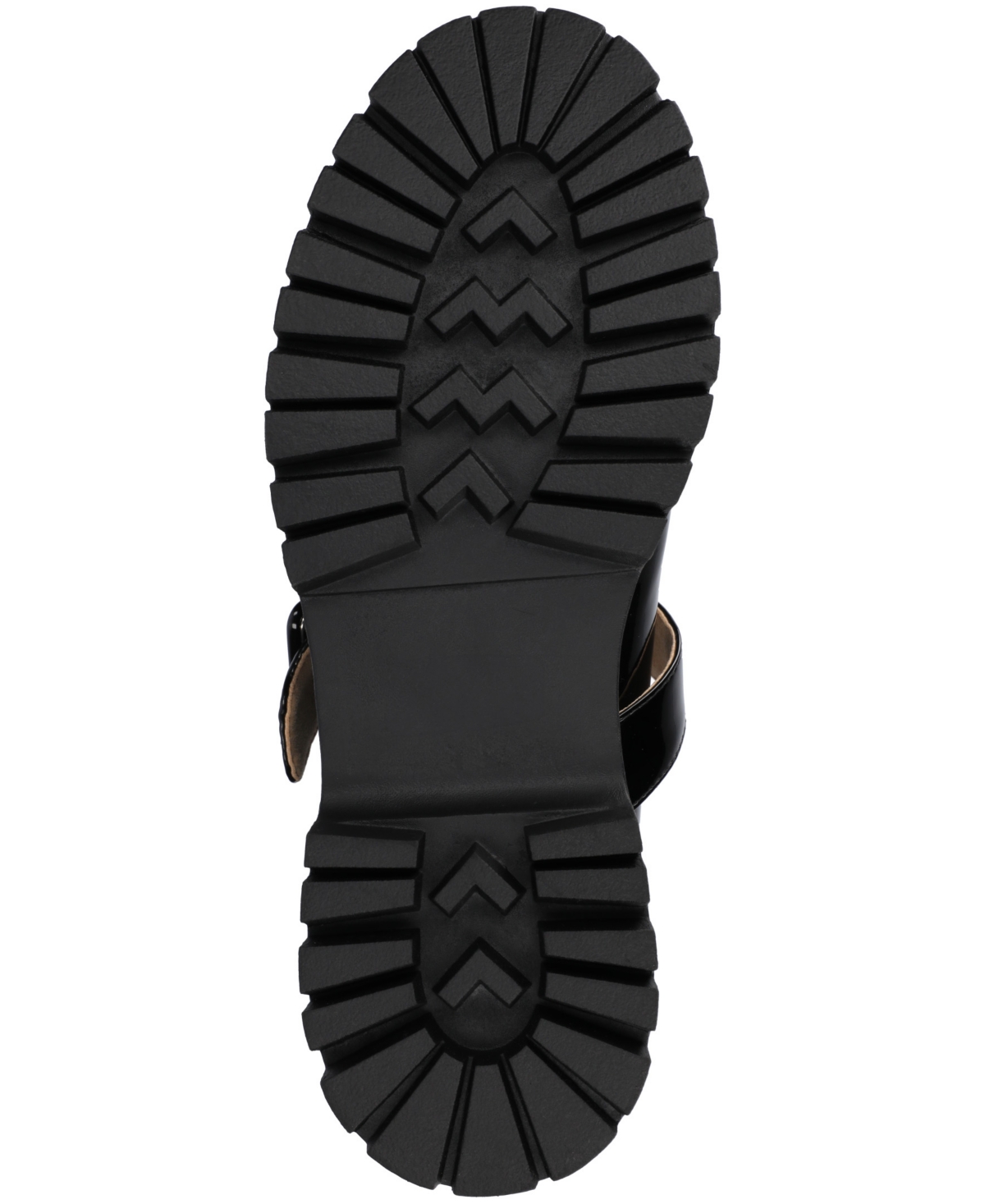 Journee Collection Suvi Mary Jane Loafer In Black Patent