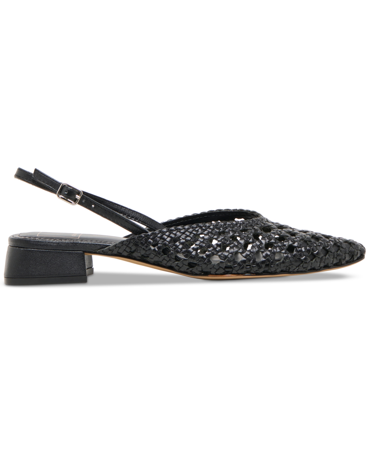 Dolce Vita Birdie Pointed Toe Slingback Flat In Black