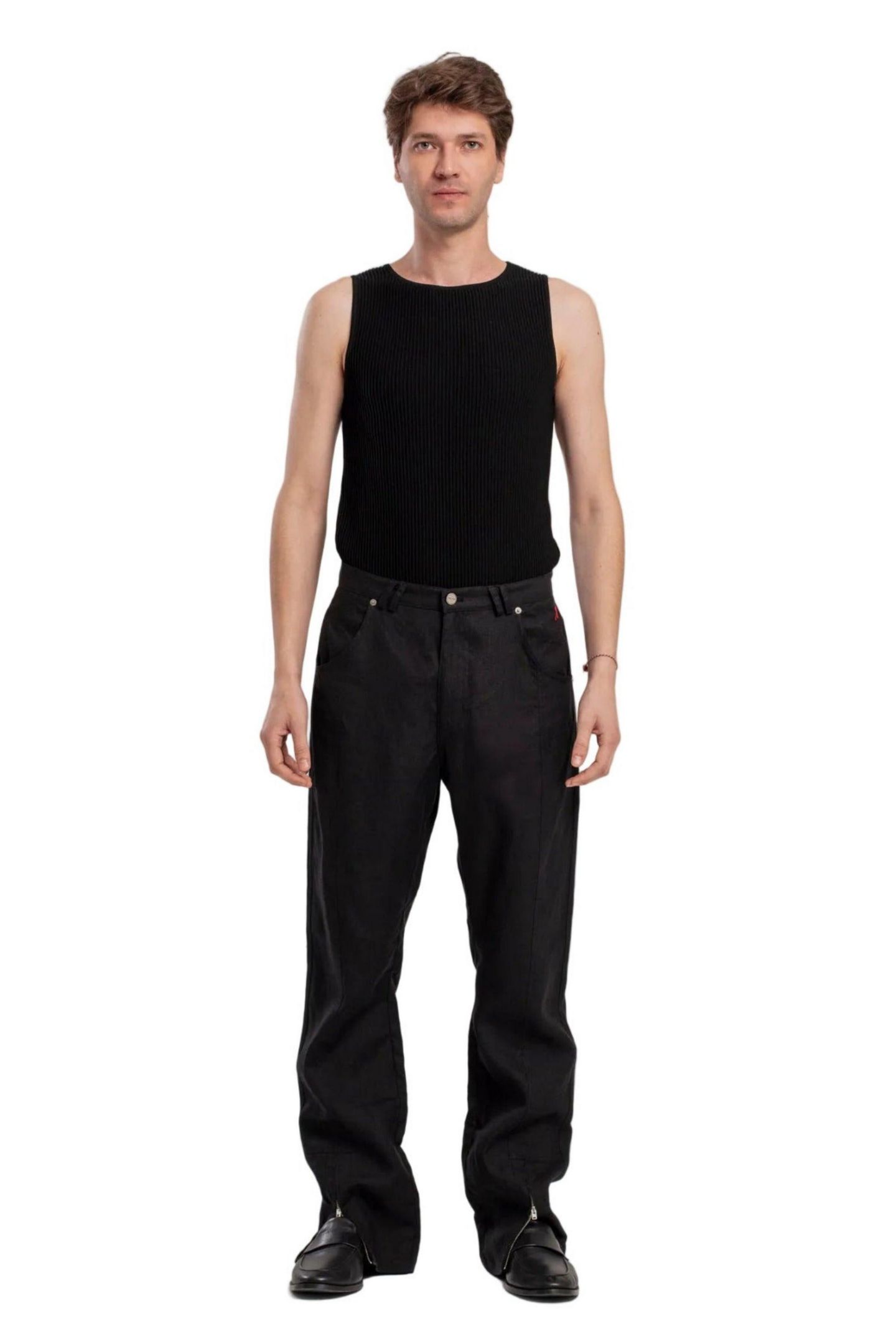 Мужские брюки PCFG Daydreamers Linen Suit Pant, цвет: Чёрный — фото 2