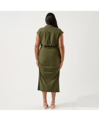 Plus Size Desert Whisperer Shirt Dress