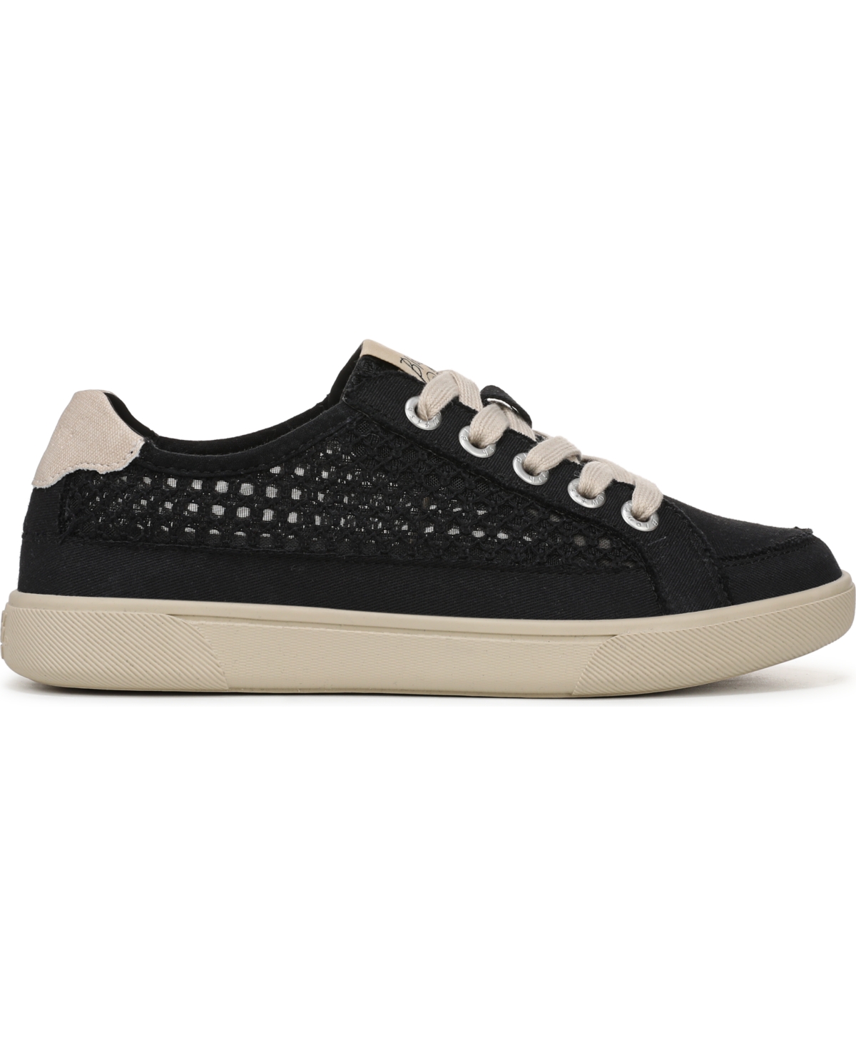 Blowfish Malibu Women's Tanline Round Toe Lace Up Sneakers In Black Fabric,mesh