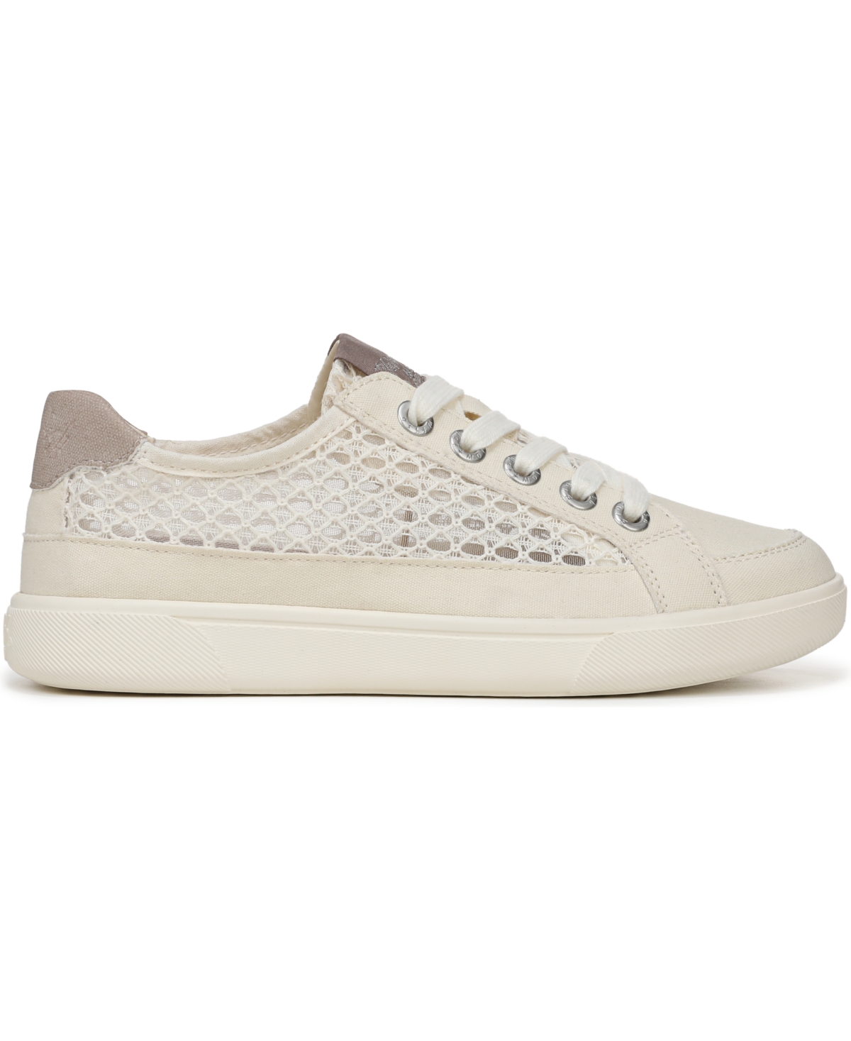 Shop Blowfish Malibu Women's Tanline Round Toe Lace Up Sneakers In Cream Fabric,mesh