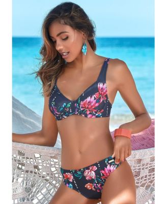 Women's Floral Underwire Bikini Swimsuit Top