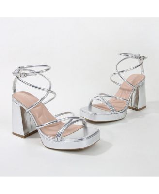 Aggie Strappy Platform Heels