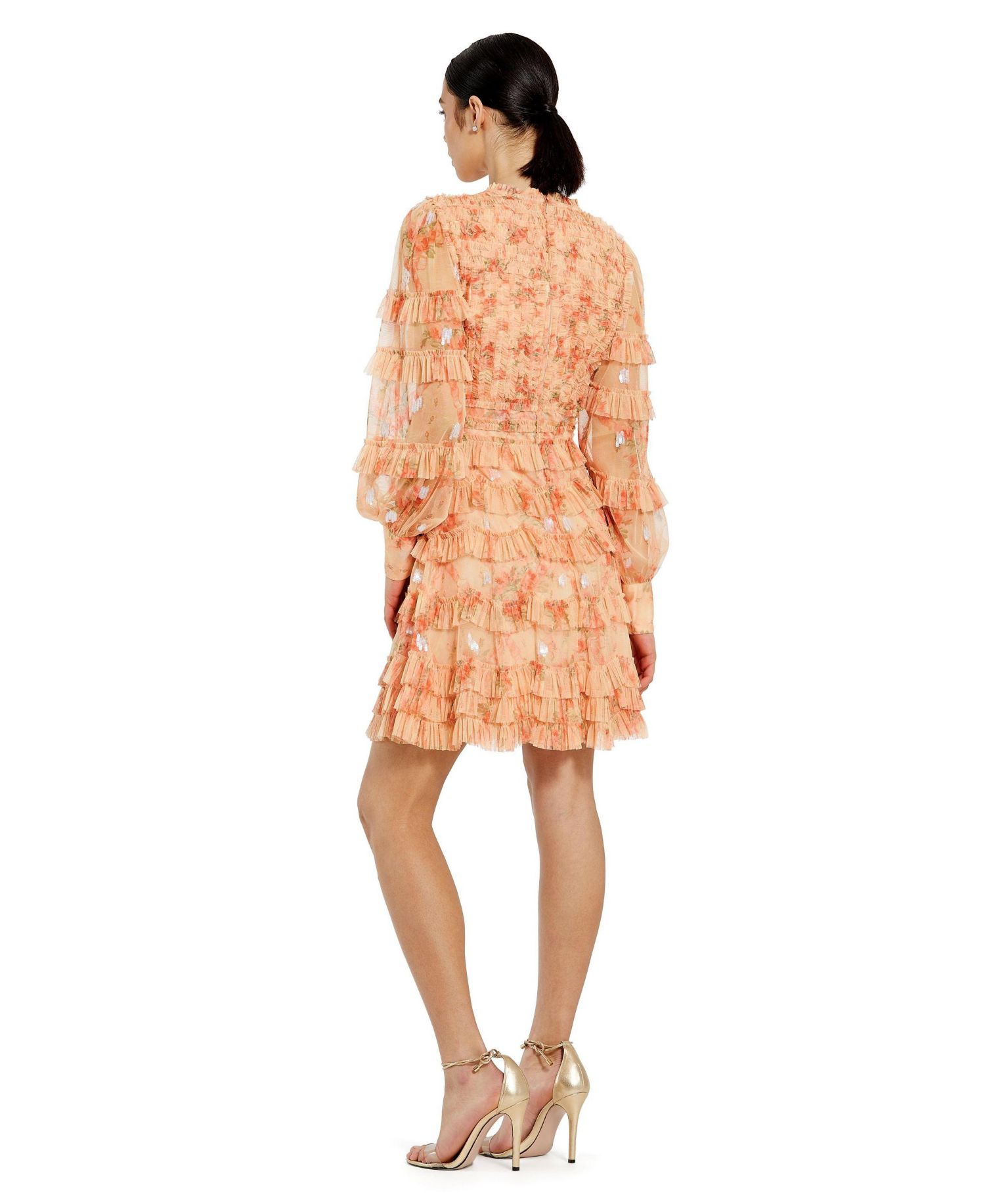 Women's Key Hole Detail Long Sleeve Dress