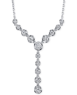 image of Sirena Diamond Lariat Necklace (1 ct. t.w) in 14k Gold or White Gold