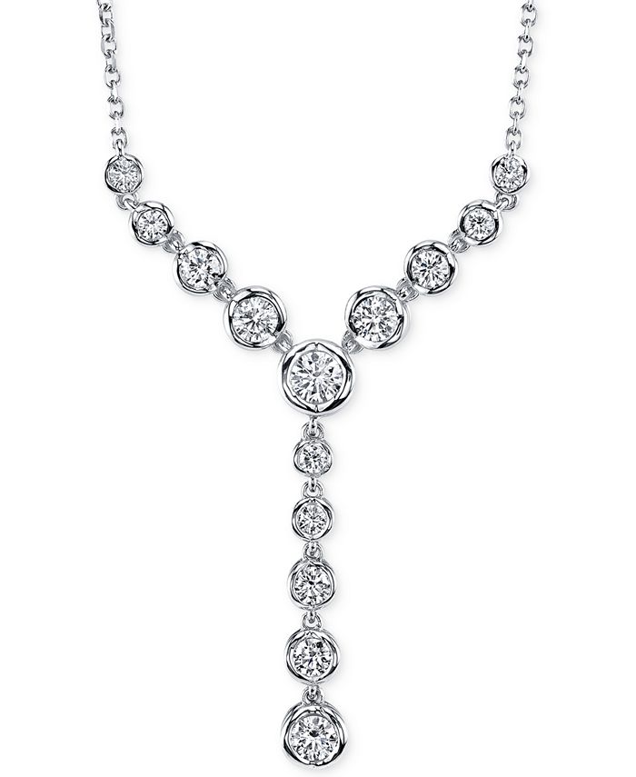 Sirena - Diamond Lariat Necklace (1 ct. t.w) in 14K Gold or White Gold