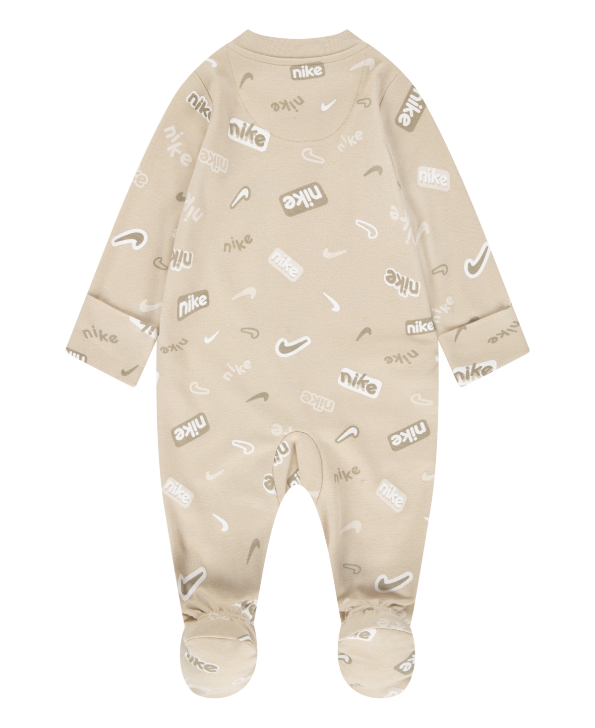 Nike Baby Girls Or Boys Printed Footed Coverall In Sanddrift