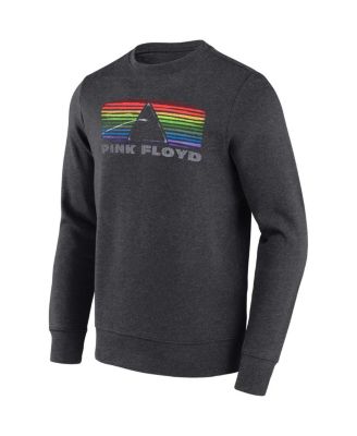Men's Pink Floyd Heather Black Graphic Pullover Sweatshirt