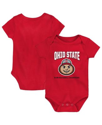 Outerstuff - Baby Boys and Girls Red Ohio State Buckeyes College Football Playoff 2024 National Champions Bodysuit