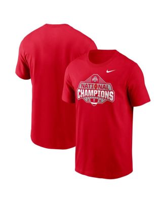 Nike - Men's Scarlet Ohio State Buckeyes College Football Playoff 2024 National Champions Logo T-Shirt