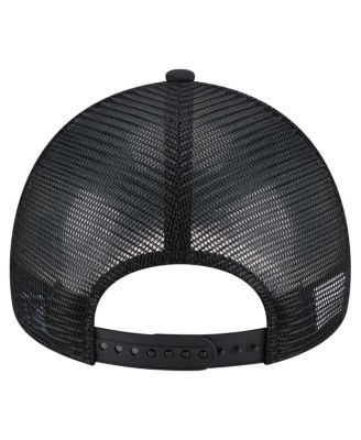 Men's Black San Diego Padres 9FORTY A-Frame Trucker Adjustable Hat