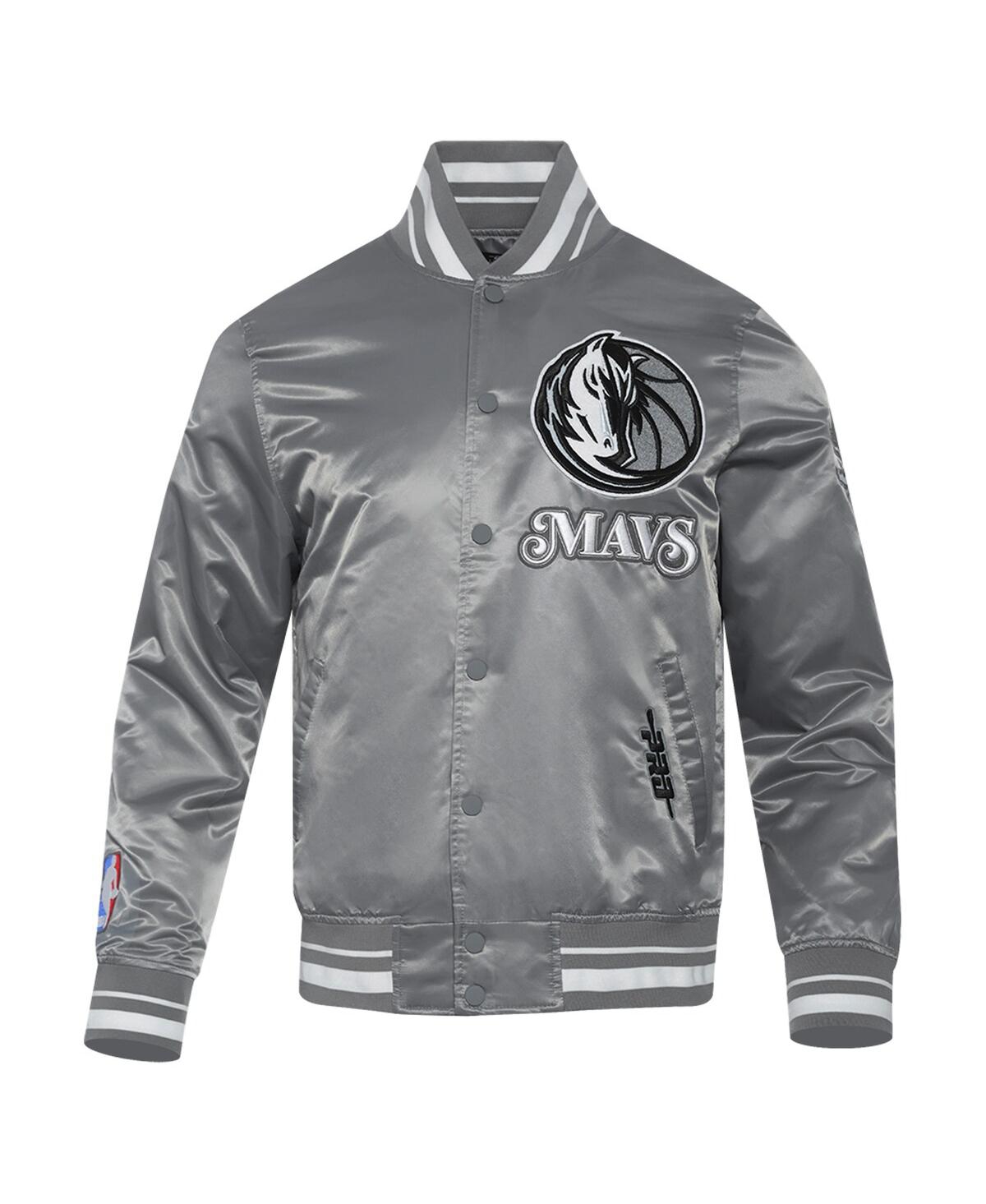 Pro Standard Men's Gray Dallas Mavericks 2024/25 City Edition Chenille Applique Satin Jacket In Gray