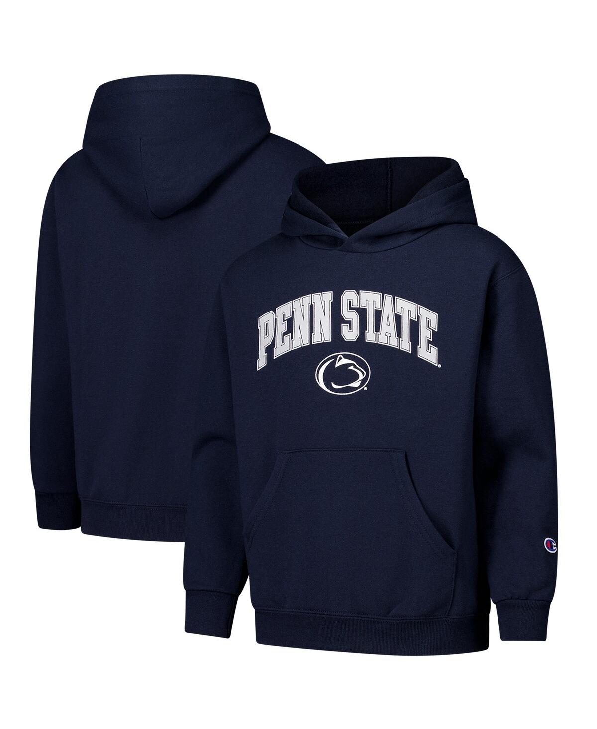 Champion Big Boys And Girls Navy Penn State Nittany Lions Campus Pullover Hoodie In Navy