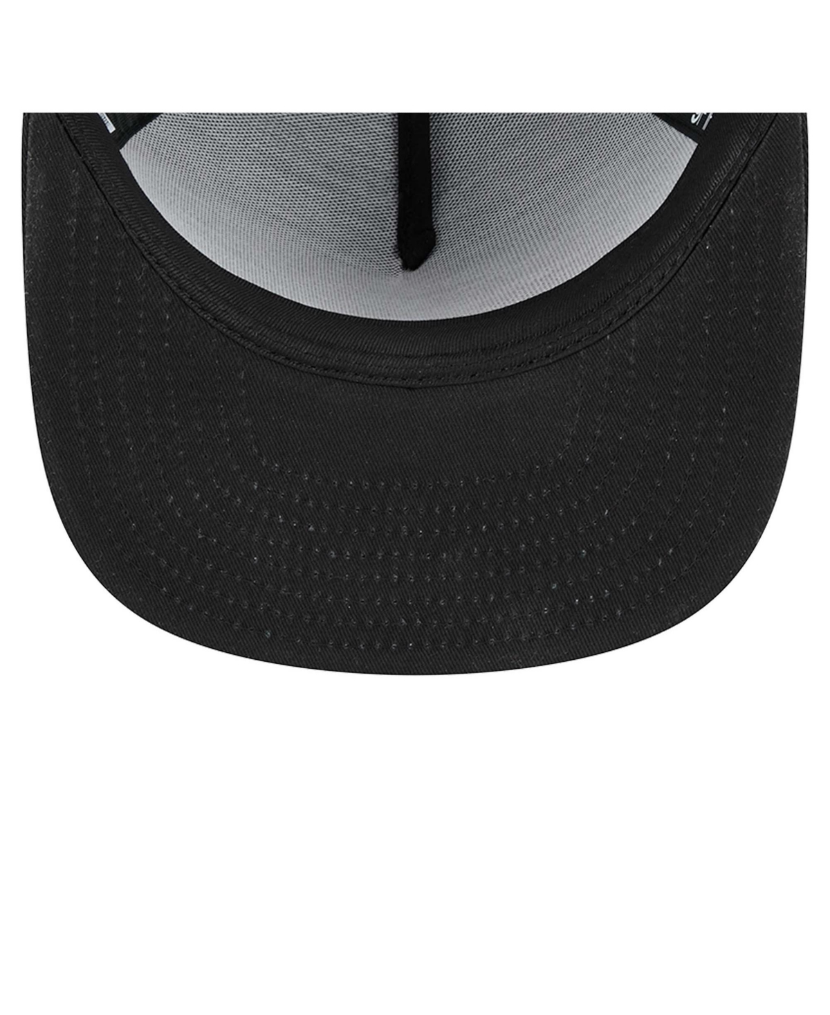 NEW ERA MEN'S BLACK SAN FRANCISCO GIANTS SCORE CHECK 9FIFTY A-FRAME TRUCKER SNAPBACK HAT 
