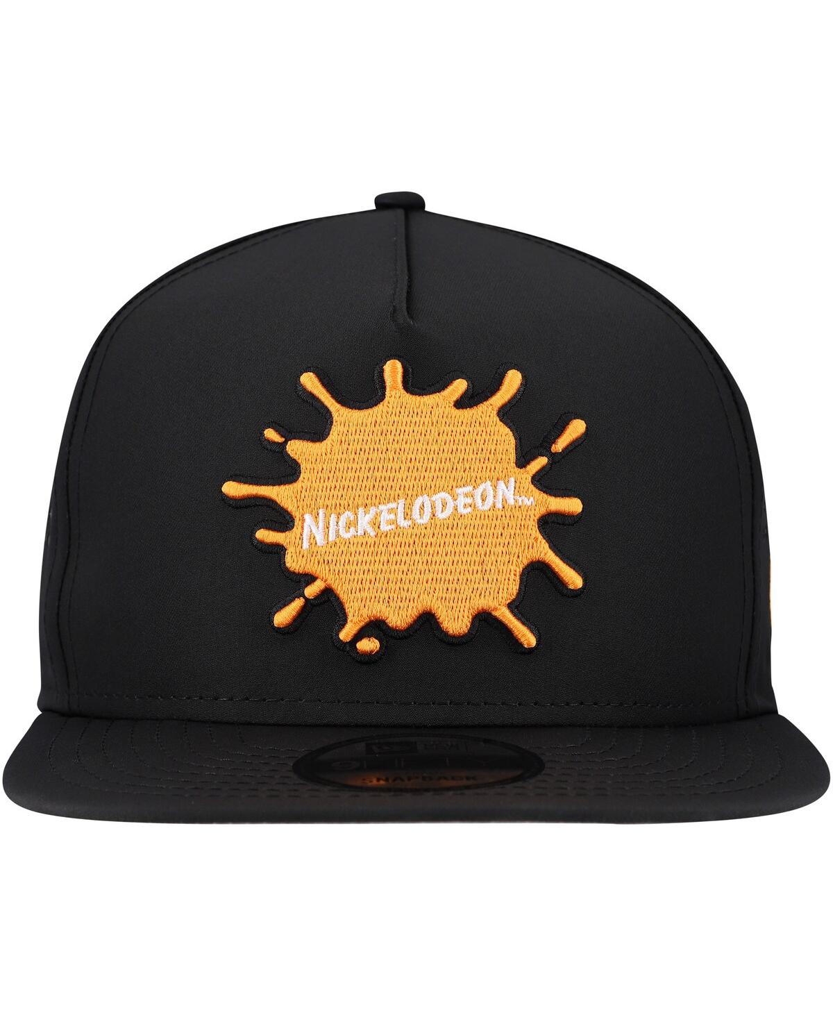 NEW ERA MEN'S BLACK NICKELODEON VENTED 9FIFTY SNAPBACK HAT