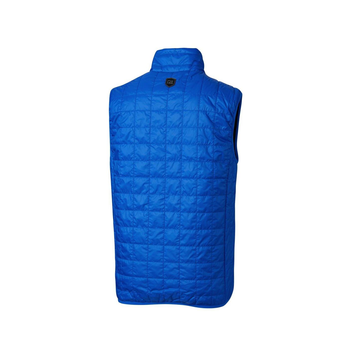 Мужской жилет Cutter & Buck Royal Buffalo Bills Big & Tall Rainier PrimaLoft Eco Insulated Full-Zip Puffer Vest — фото 3